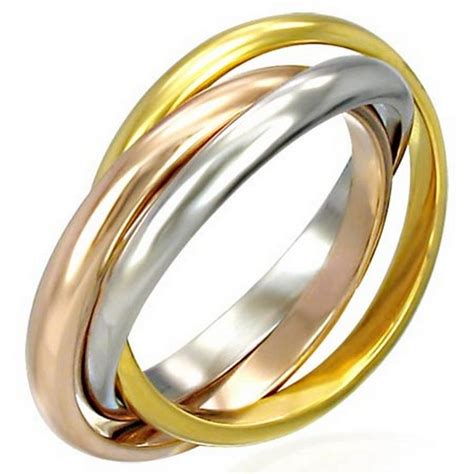 3 band interlocking ring.